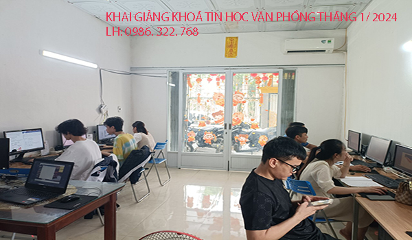 Khai giảng khoá học tin học văn phòng tháng 11/2024. 