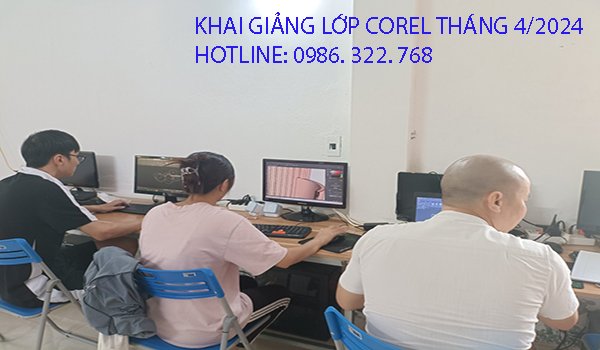 Khai giảng lớp học Corel tháng 4 năm 2024