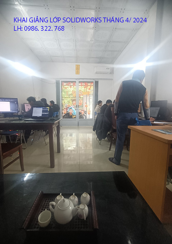Khai giảng lớp học Solidworks tháng 4 năm 2024. 