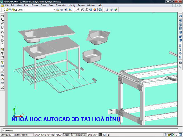 Khóa học AutoCAD 3D tại Hoà Bình. 