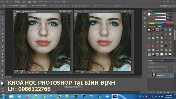 Khoá học Photoshop tại Bình Định