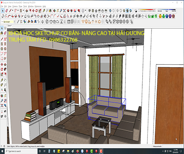 Khoá học Sketchup cơ bản- nâng cao tại Hải Dương