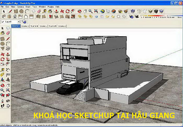 Khoá học Sketchup tại Hậu Giang