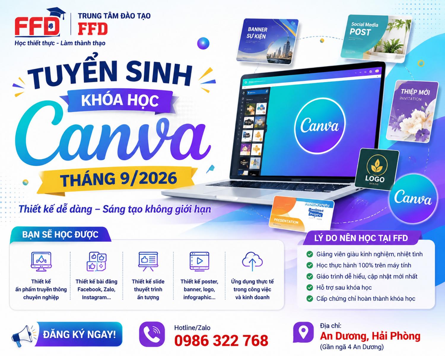 Tuyển sinh khóa học Canva tháng 9 năm 2026