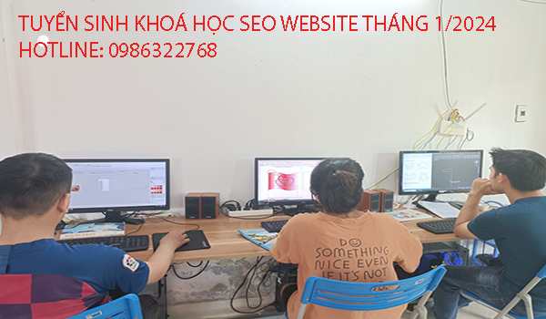 Tuyển sinh khoá học SEO Website tháng 1 năm 2024. 