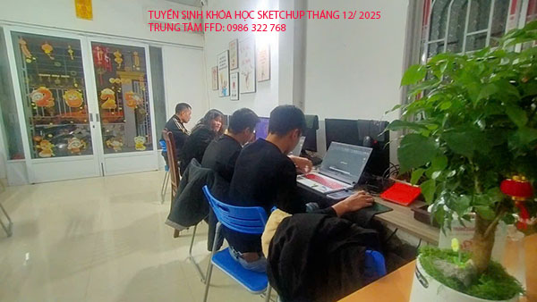 Tuyển sinh khóa học SketchUp tháng 12 năm 2025