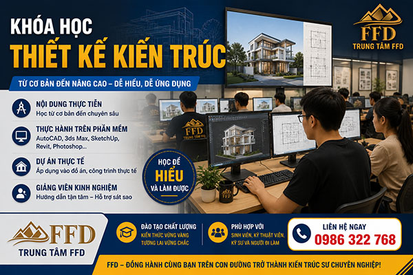 Tuyển sinh khóa học Thiết kế kiến trúc tháng 5/2026