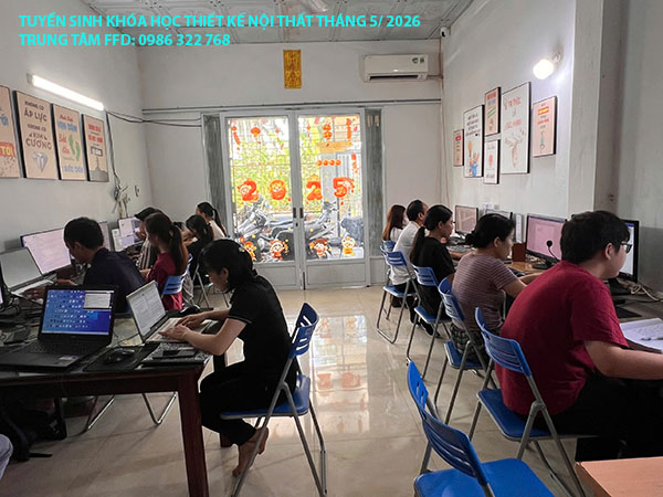Tuyển sinh khóa học thiết kế nội thất tháng 5 năm 2026