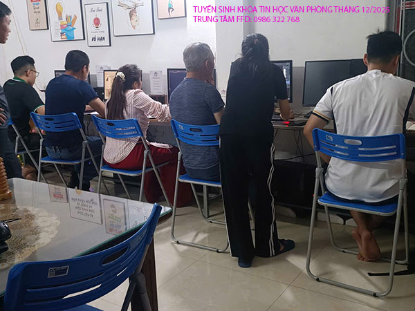 Tuyển sinh khóa học Tin học Văn phòng tháng 12 năm 2025. 