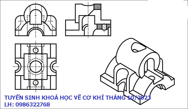 Tuyển sinh khóa học vẽ cơ khí tháng 10 năm 2023
