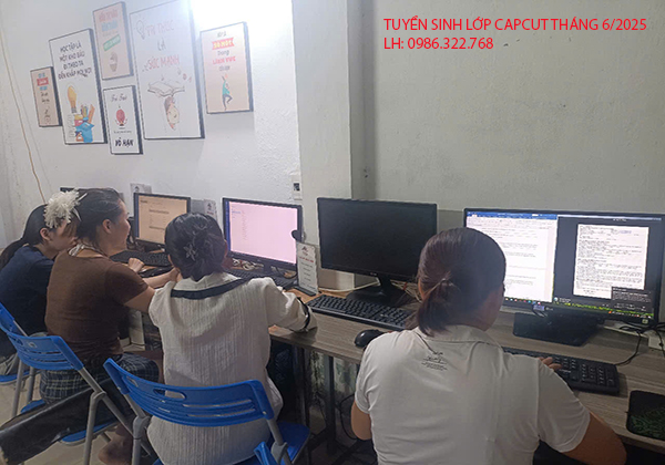 Tuyển sinh khoá học Capcut tháng 6 năm 2025.