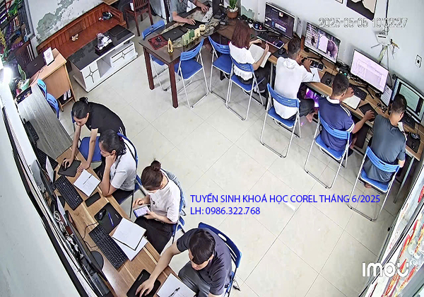 Tuyển sinh khoá học Corel tháng 6 năm 2025.