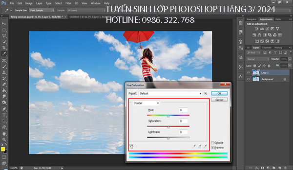 Tuyển sinh lớp học Photoshop tháng 3 năm 2024