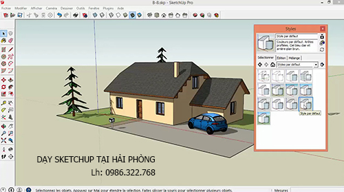 Tuyến sinh lớp học sketchup tại Hải Phòng