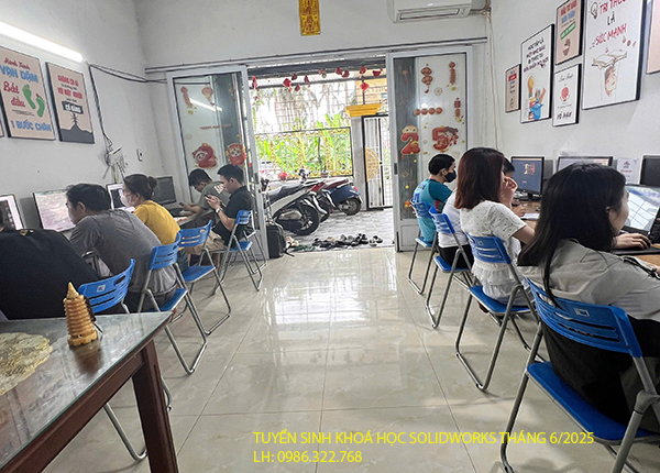 Tuyển sinh  khoá học Solidworks tháng 6 năm 2025