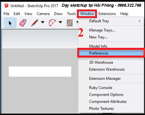 Hướng dẫn sửa lỗi SketchUp không sử dụng được phím tắt