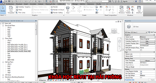 Tuyển sinh lớp học revit tại Hải Phòng tháng 5 năm 2020