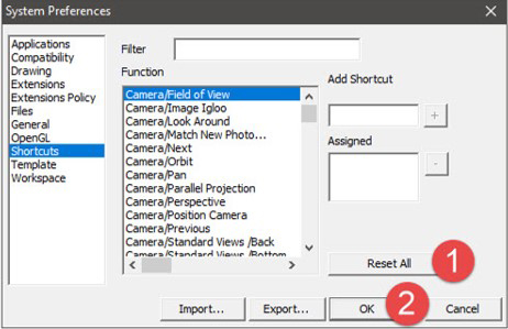 Lỗi sketchup không nhận phím tắt