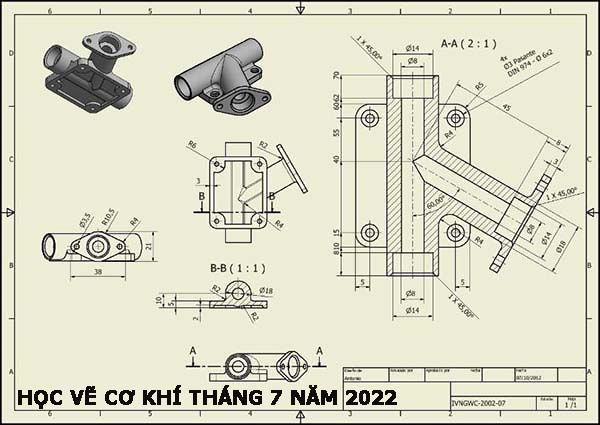 Tuyển sinh lớp học vẽ cơ khí tháng 7 năm 2022