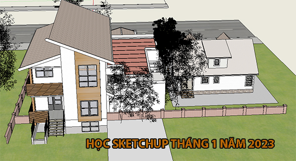Tuyển sinh lớp học sketchup tháng 1 năm 2023