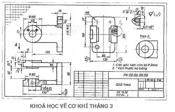 Khai giảng khóa học vẽ cơ khí tháng 3 năm 2023