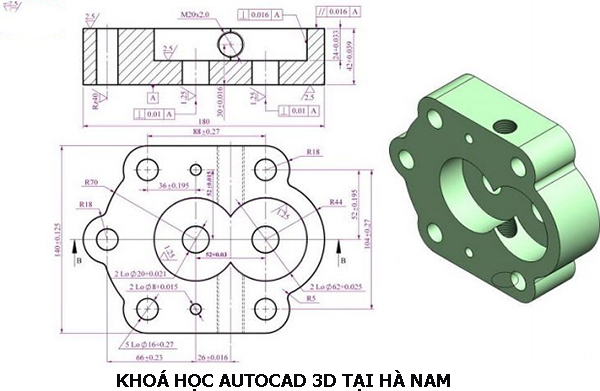 Khóa học Autocad 3D tại Hà Nam.