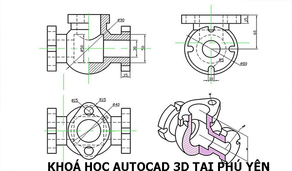 Khóa học Autocad 3D tại Phú Yên.