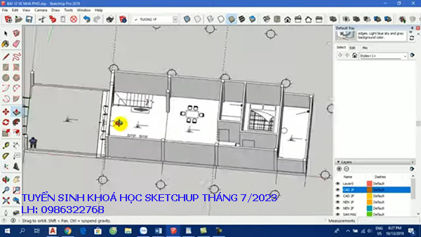 Tuyển sinh lớp học sketchup tháng 7 năm 2023