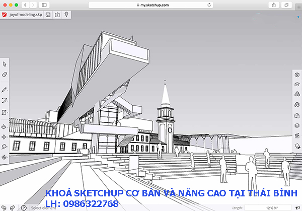 Khoá học Sketchup cơ bản và nâng cao tại Thái Bình