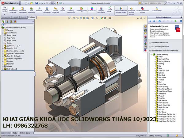 Khai giảng khóa học solidworks tháng 10 năm 2023. 