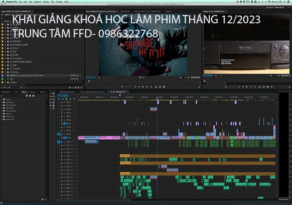 Khai giảng khoá học làm phim Premiere tháng 12 năm 2023.