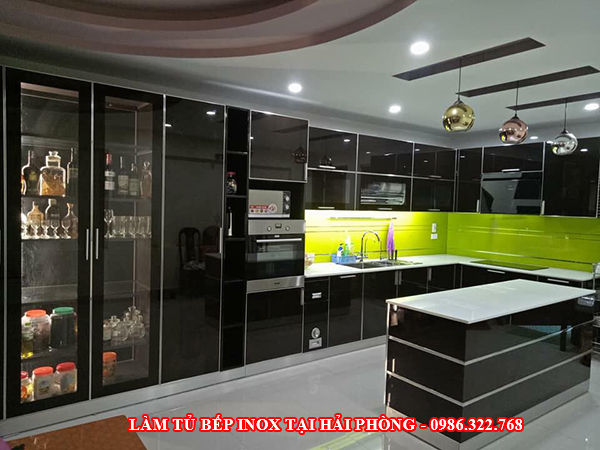 Làm tủ bếp inox tại hải phòng