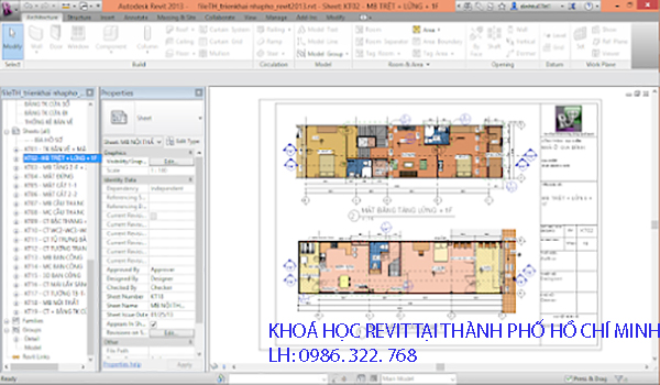 KHOÁ HỌC REVIT ARCHITECTURE TẠI HỒ CHÍ MINH