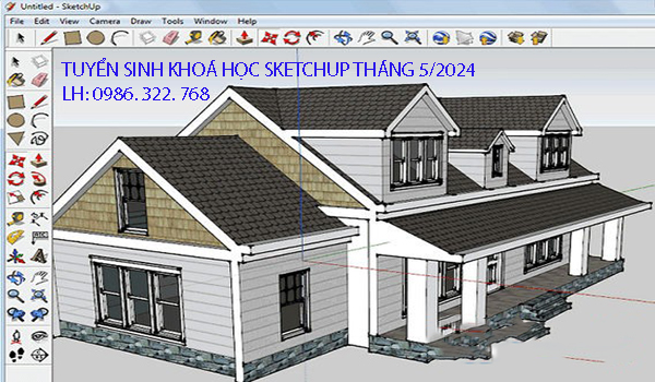 TUYỂN SINH KHOÁ HỌC SKETCHUP THÁNG 5/2024
