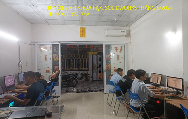 TUYỂN SINH KHOÁ HỌC SOLIDWORKS THÁNG 5/2024