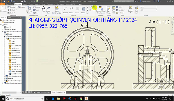 Khai giảng khoá học Inventor tháng 11/ 2024.