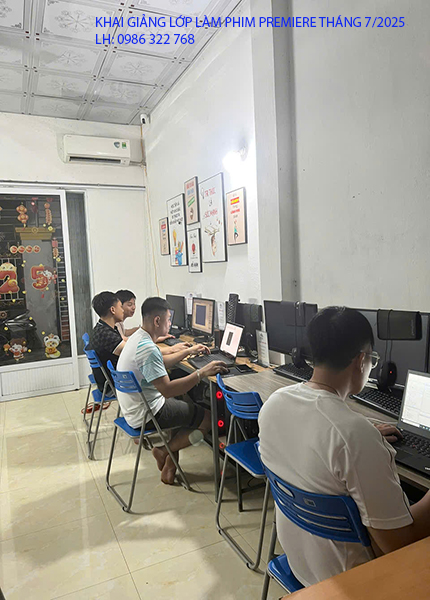 Khai giảng khoá học làm phim Premiere tháng 7 năm 2025