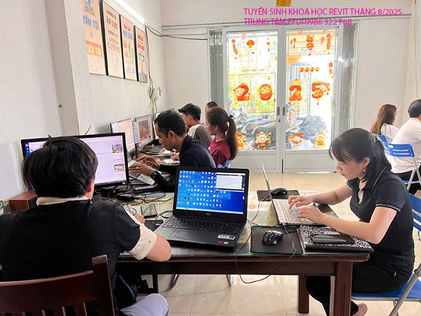 Tuyển sinh khoá học Revit tháng 8 năm 2025.