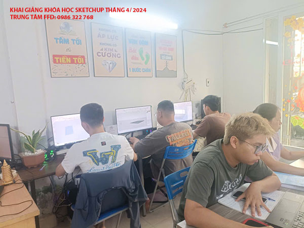 Khai giảng khóa học SketchUp tháng 4 năm 2026