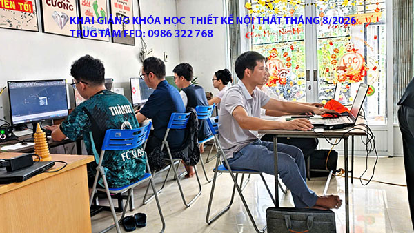 Khai giảng khóa học Thiết kế Nội thất tháng 8 năm 2026