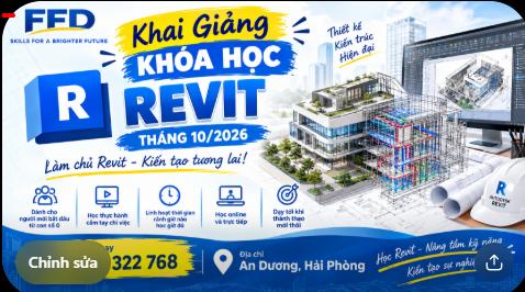 Khai giảng khóa học Revit tháng 10 năm 2026