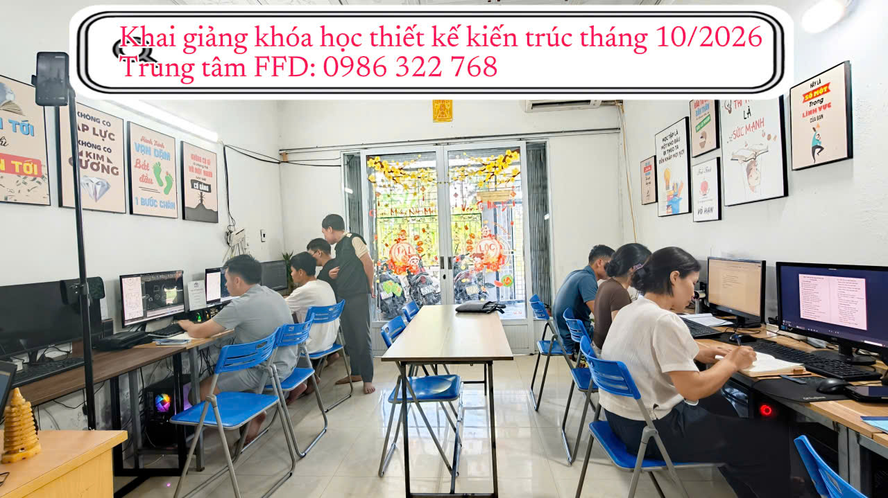 Khai giảng khóa học Thiết kế kiến trúc tháng 10 năm 2026